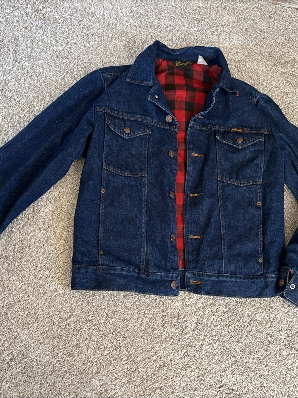Wrangler Vintage 1980 denim jacket Cotton Western Barn Rodeo Durable